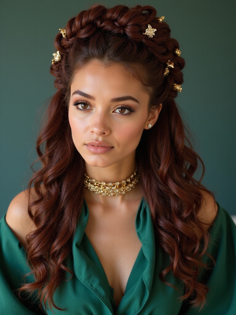 accessorize your braided hairstyle