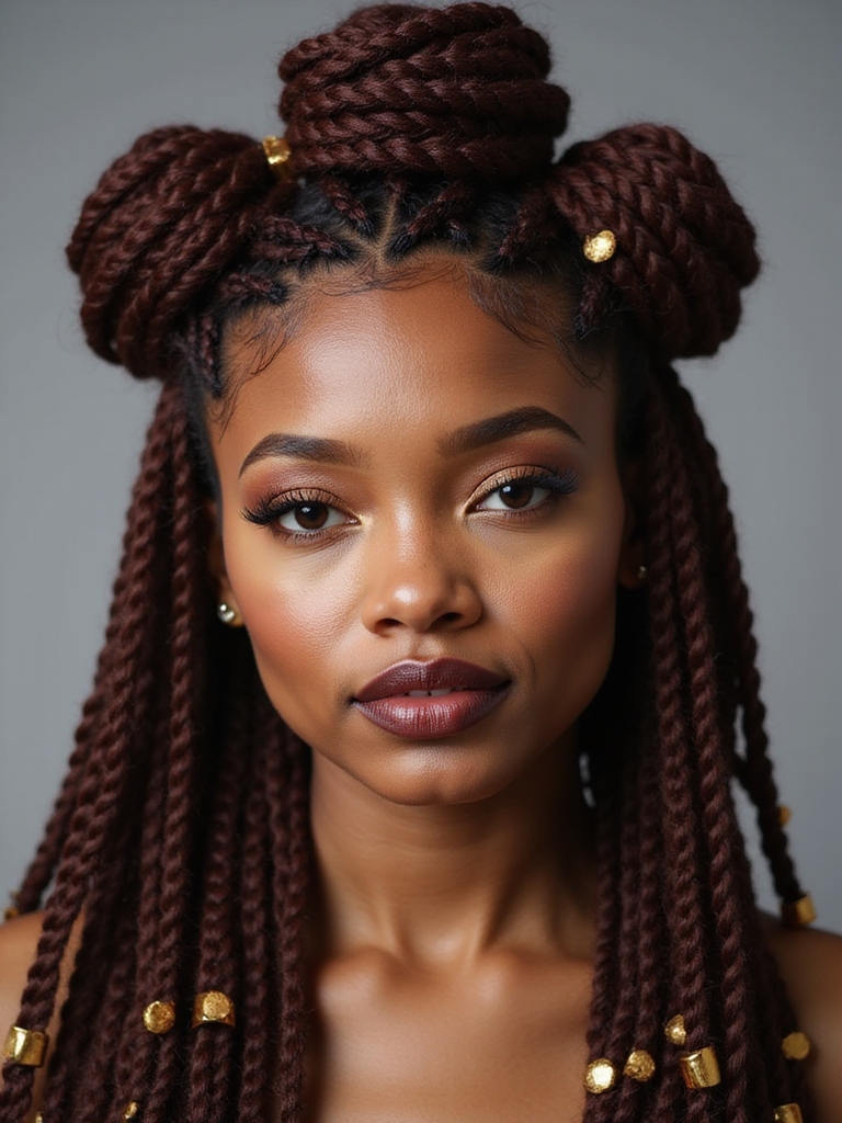 bold and beautiful jumbo braids