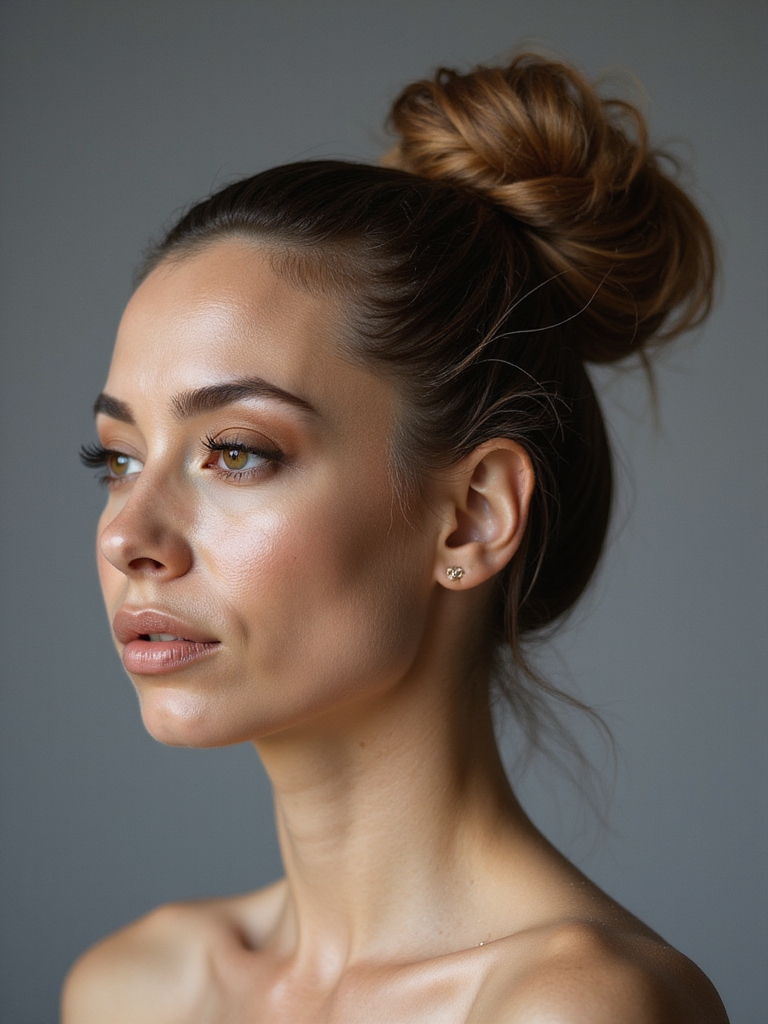 bun styles by hair type