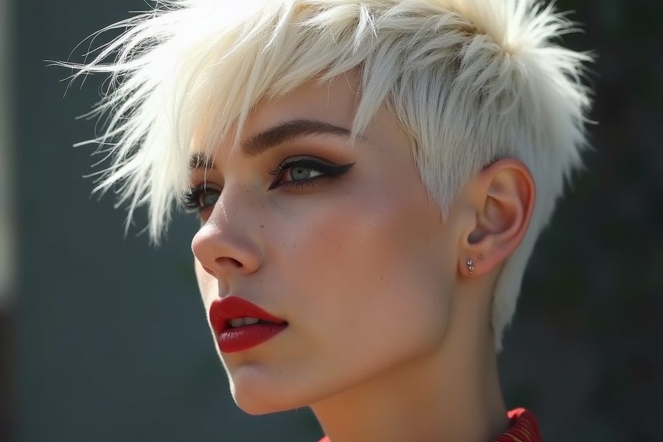 charming disheveled pixie hairstyle