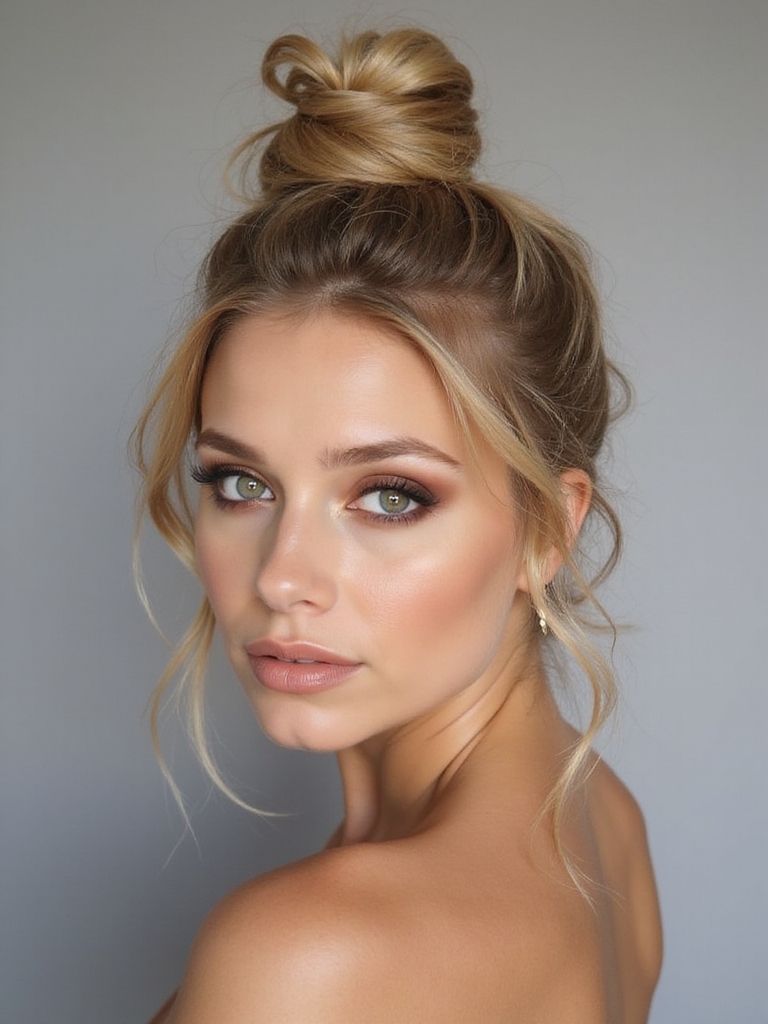 chic and effortless top knot