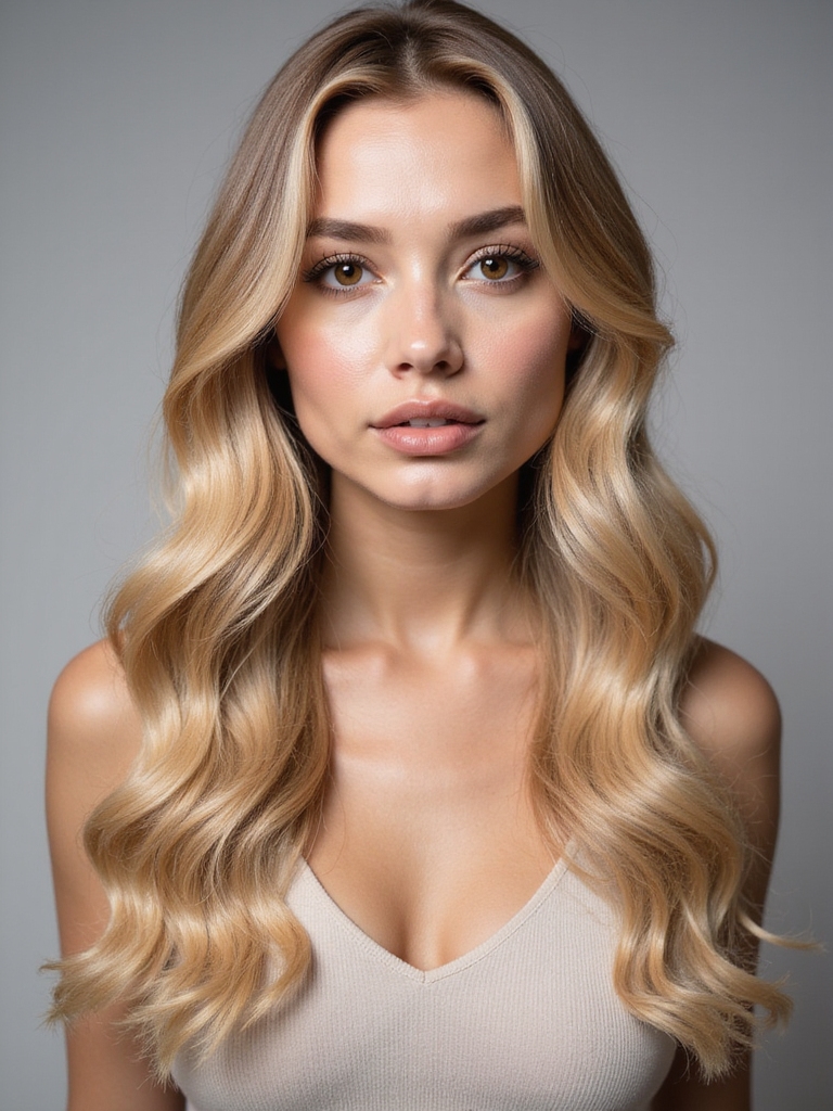 chic effortless back swept hairstyle