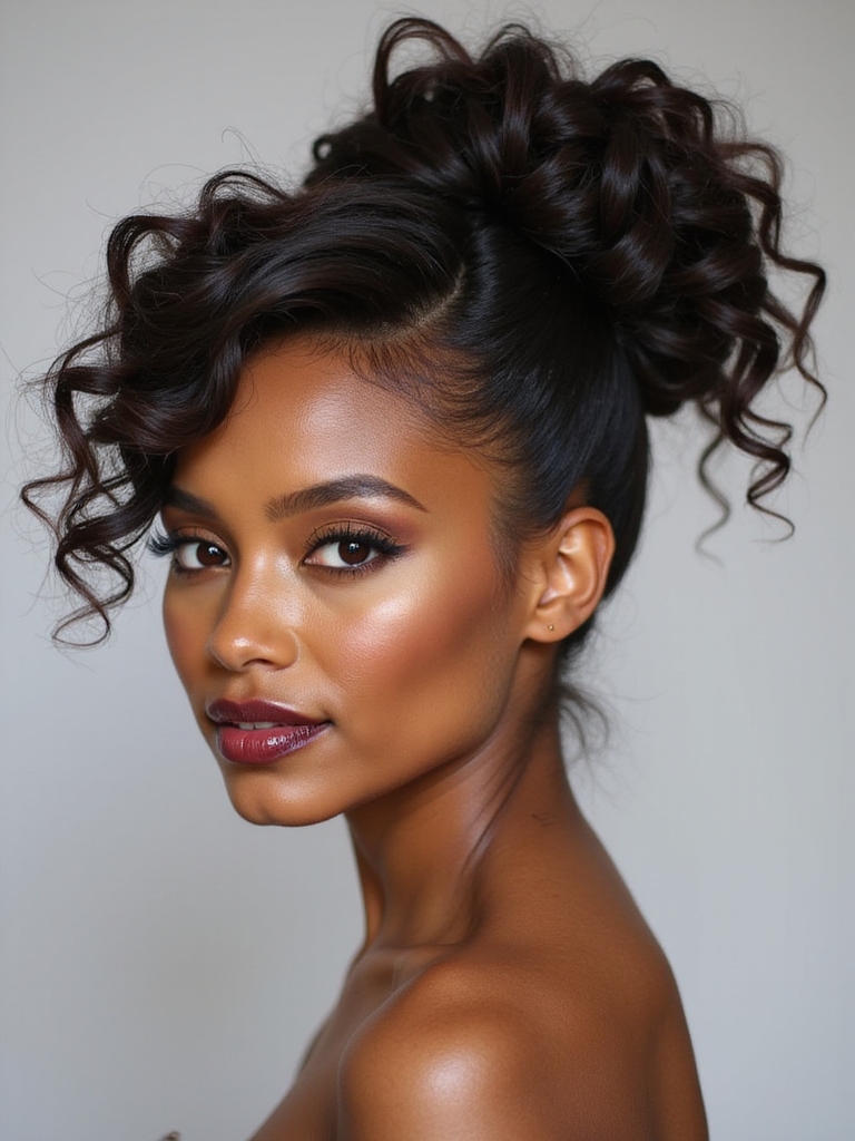 chic rolled hair solution