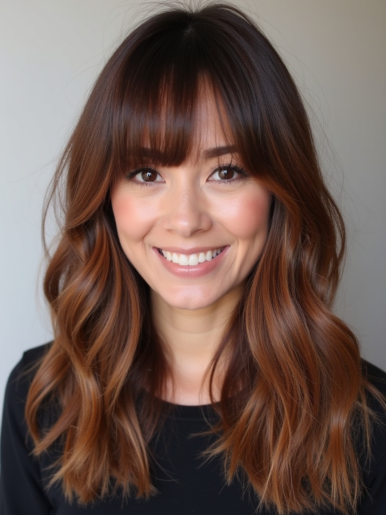 chic side swept bangs versatility