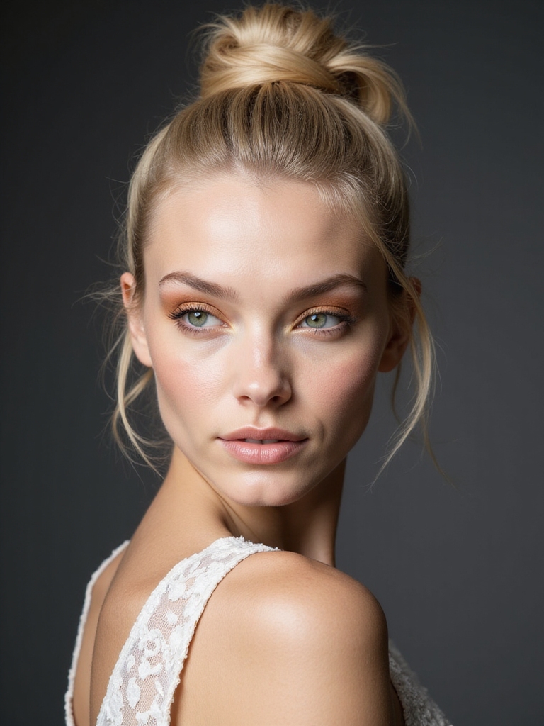 chic top knot elegance