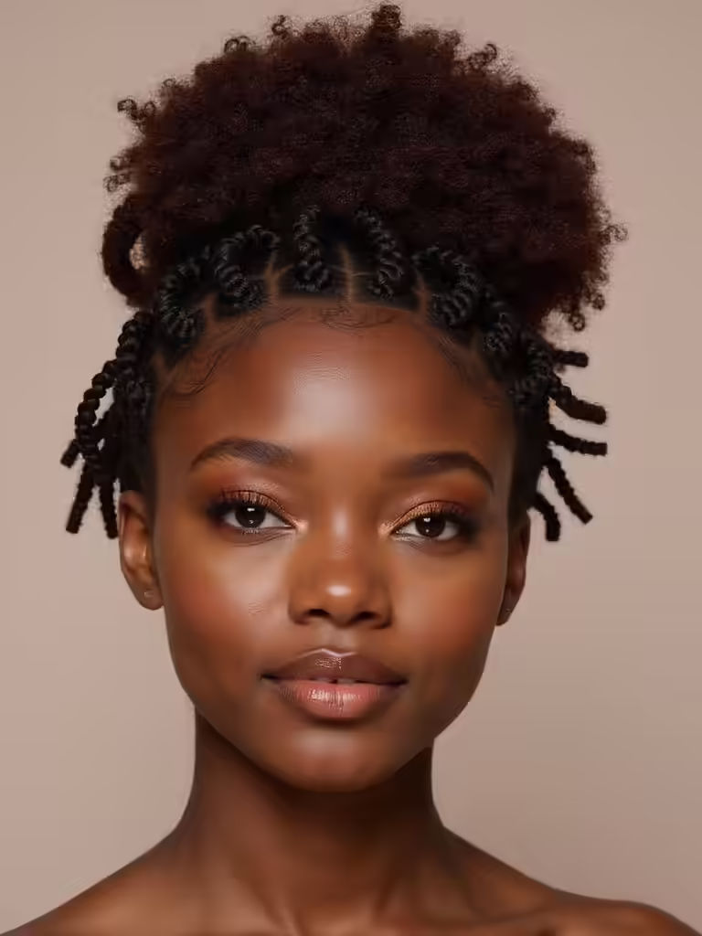 creating cornrows on curls