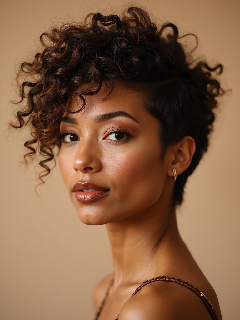 curly bixie haircut magic