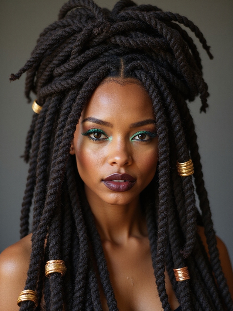 dreadlock adornments showcase personality