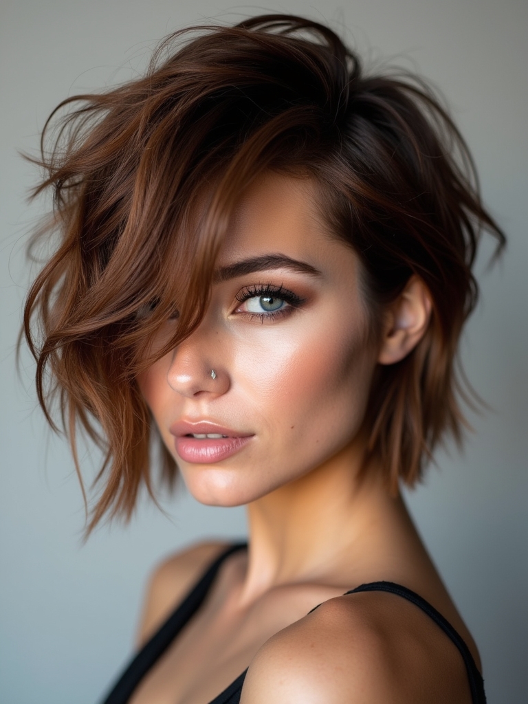 edgy layered hairstyle options