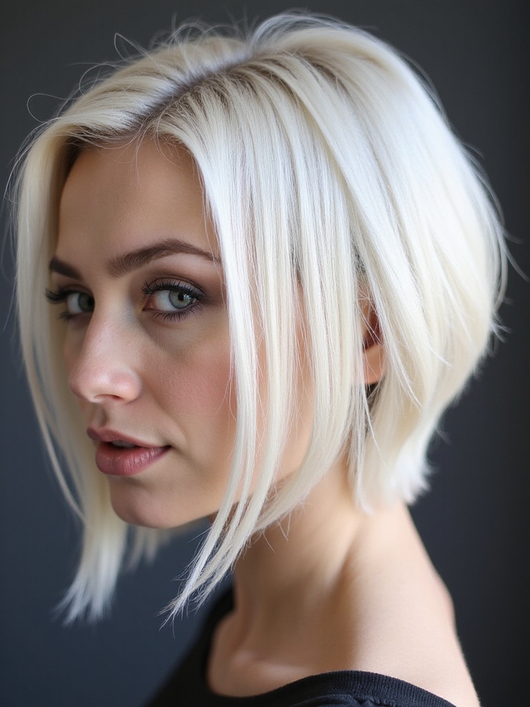 edgy low maintenance bob hairstyle