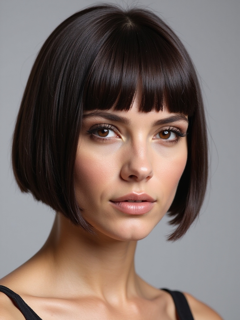 effortless chic blunt bob