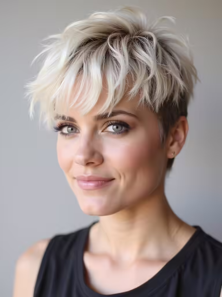 effortless messy pixie cut