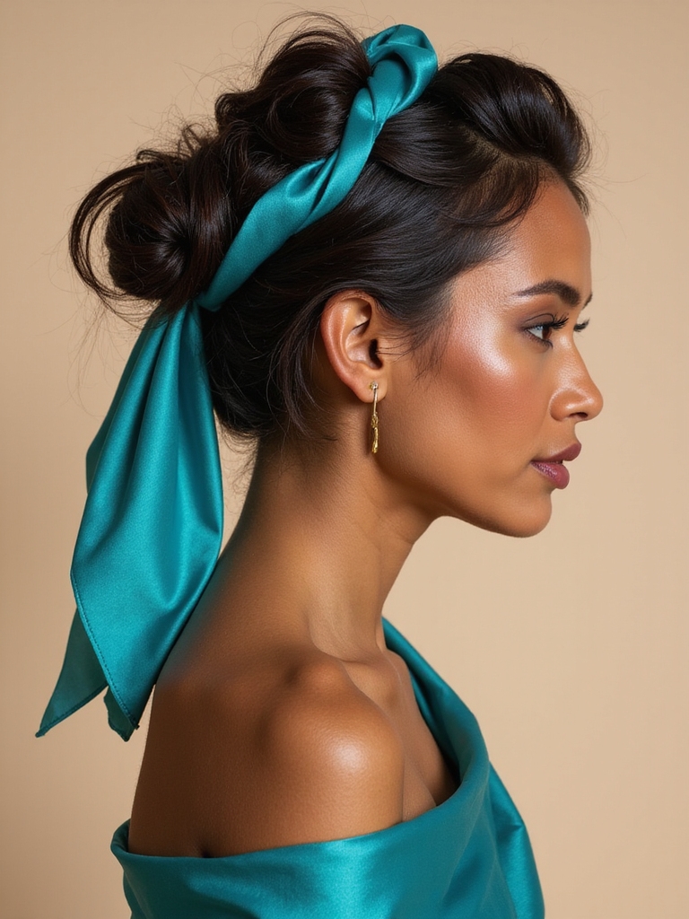 effortless scarf hair accessory