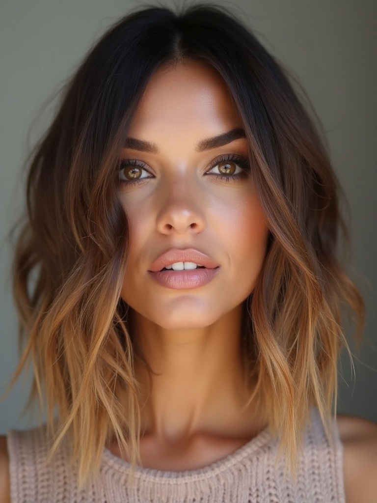 effortlessly chic balayage bob