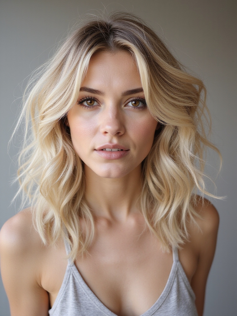 effortlessly chic layered bob