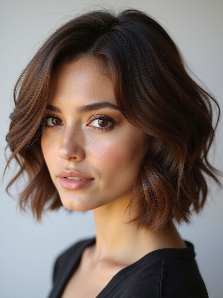 effortlessly chic layered bob