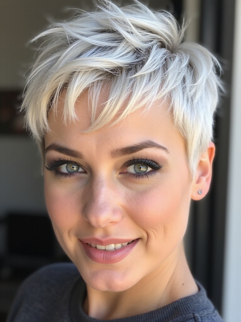 effortlessly chic messy pixie