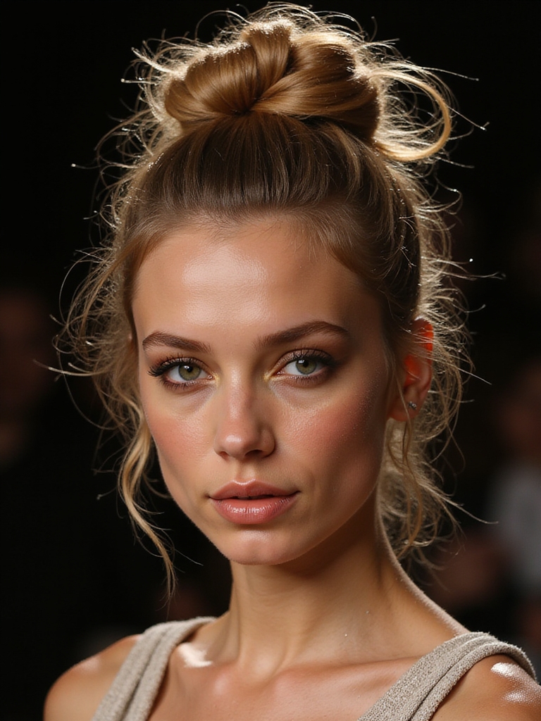effortlessly stylish bun hairstyle