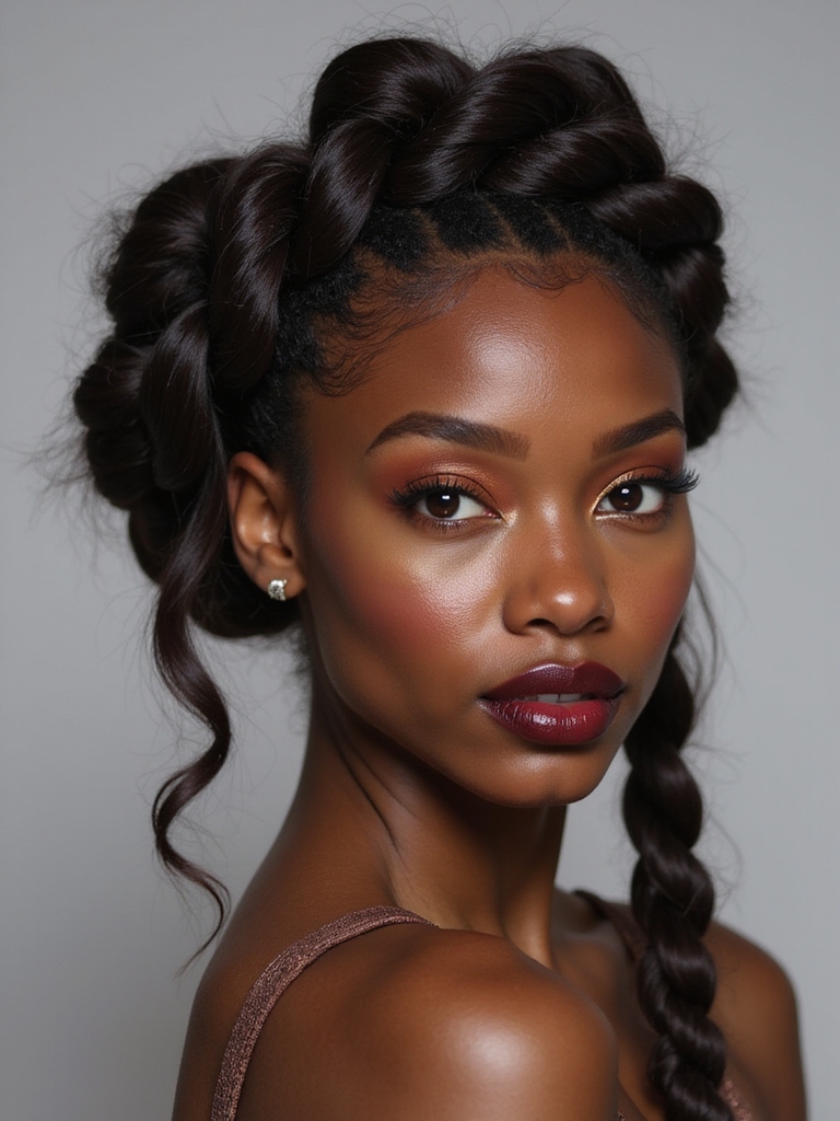 elegant effortless crown braid