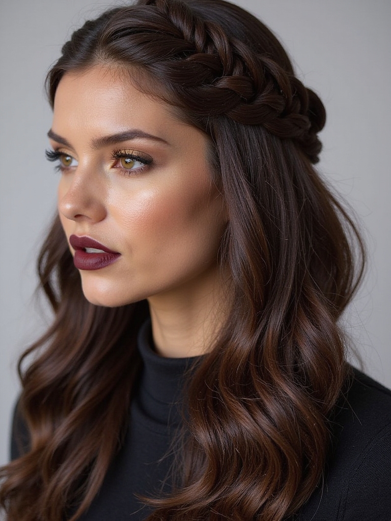 elegant effortless waterfall braid