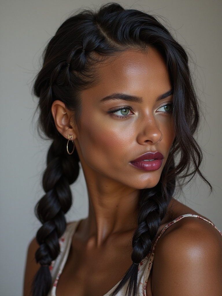 fishtail braids for uniqueness