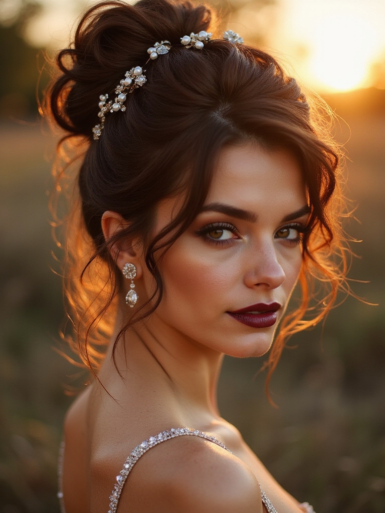 glamorous bun accessory tips