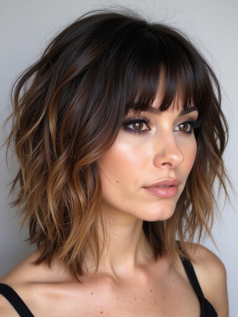 healthy shaggy hair tips