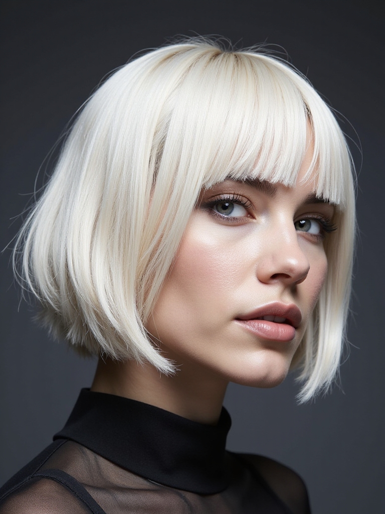high fashion layered bobs