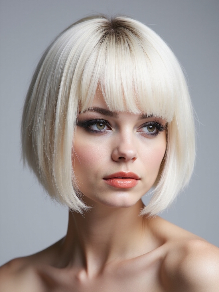 layered bob for straight hair
