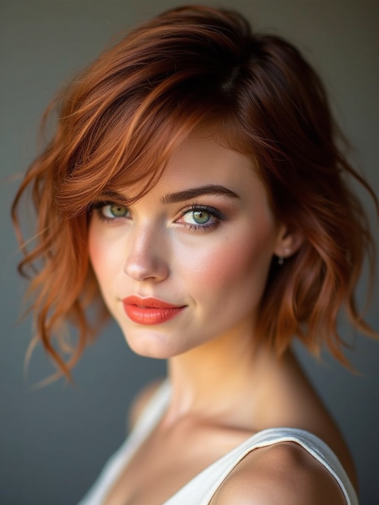 layered hair adds volume