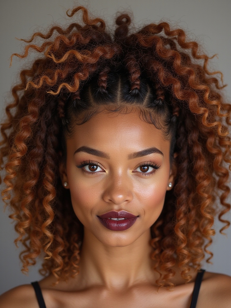 perfect braid for curls