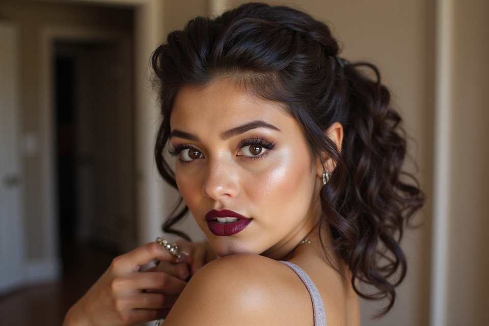 prom hair selfie ideas
