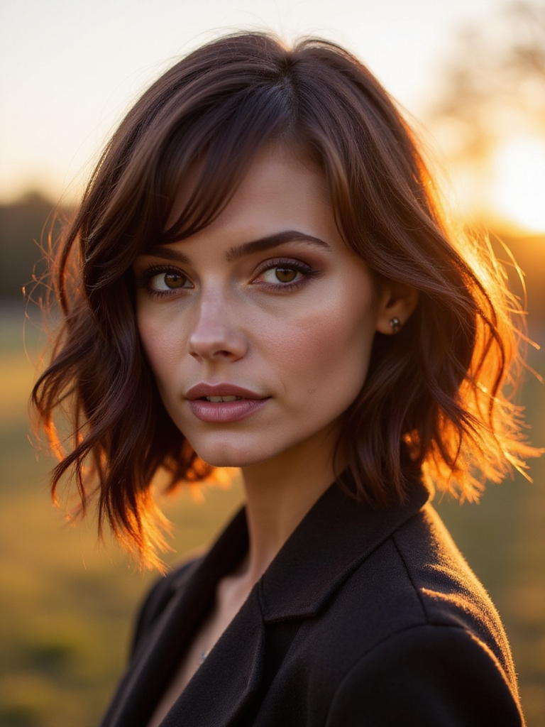 seasonal long bob styling