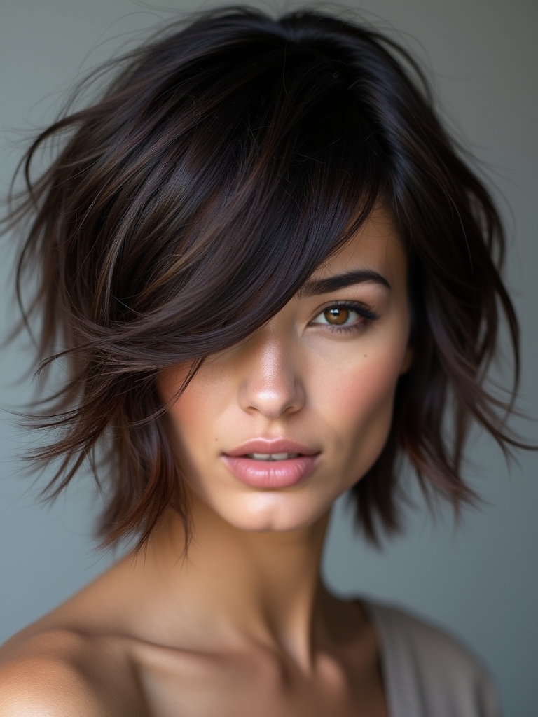 shaggy haircuts for face shapes