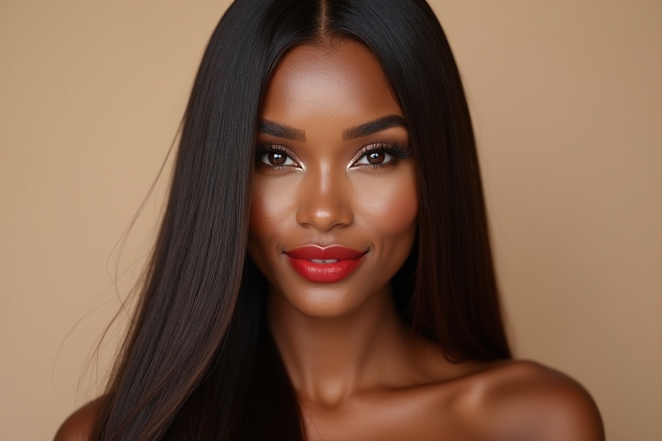 sharp air dried straight hairstyles