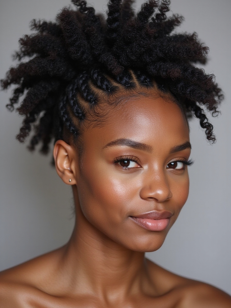 short curly braid techniques