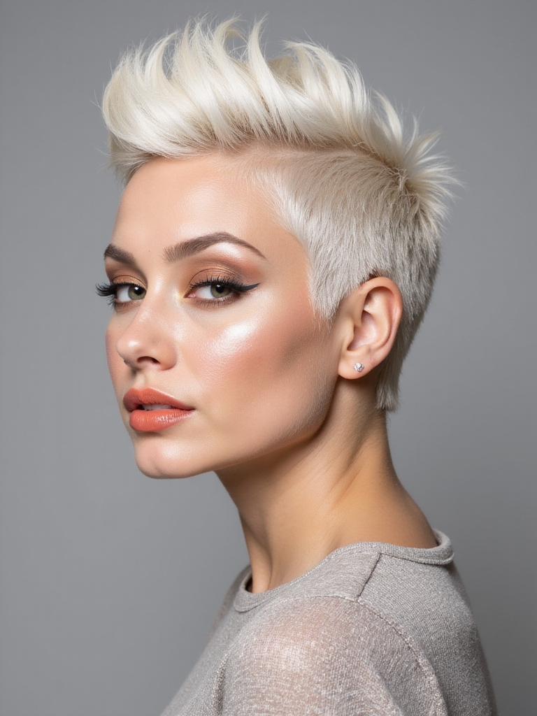 short spiky hair tips