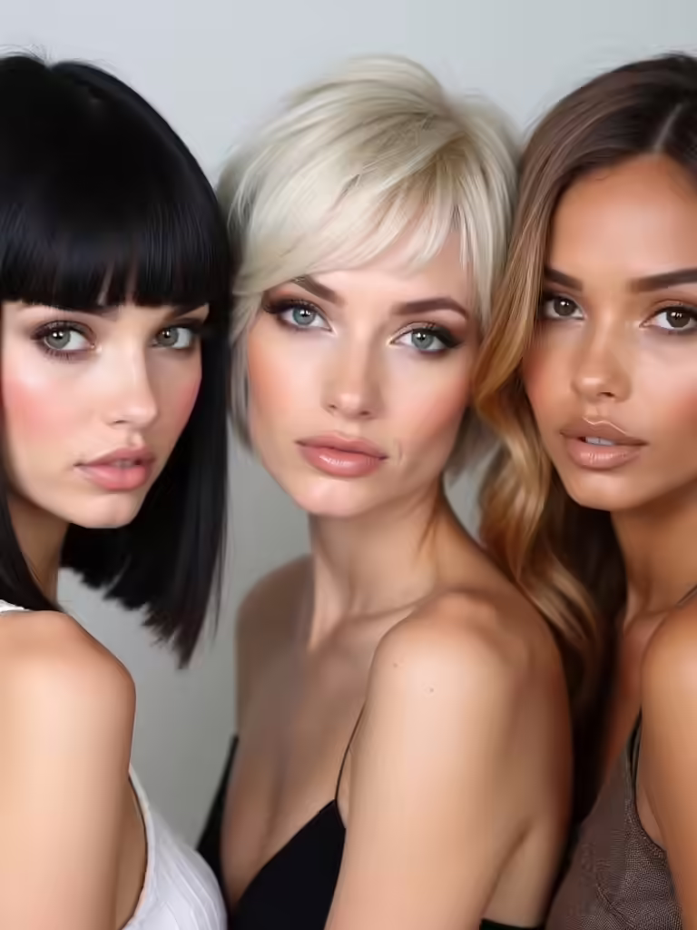 sleek bob wig transformation