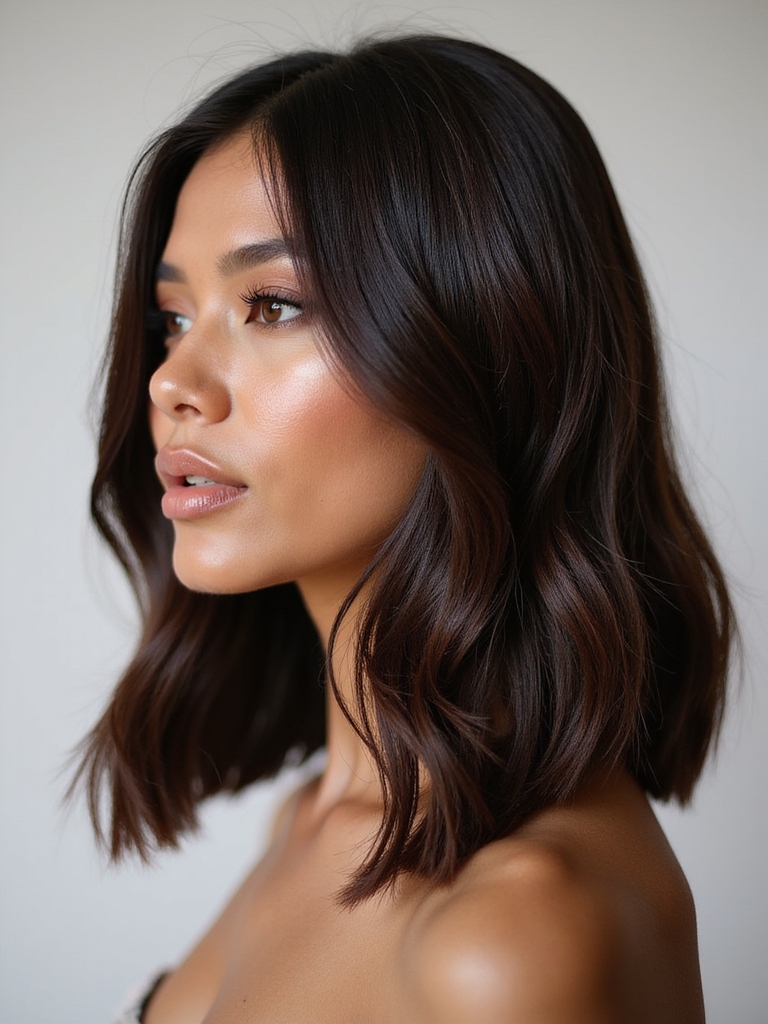 sleek long bob styling tips