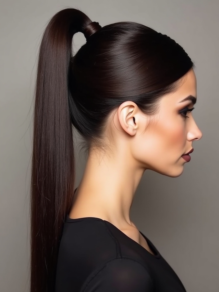 sleek ponytail volume tricks