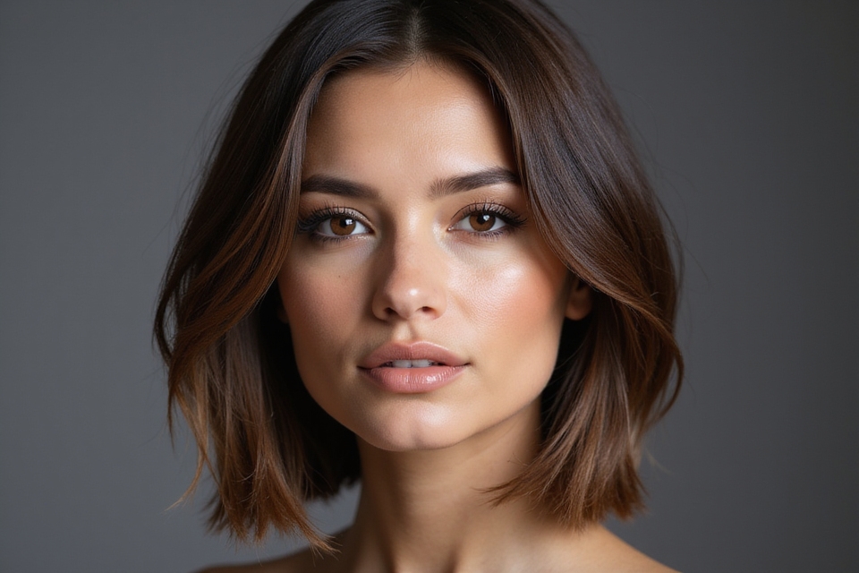 soft yet edgy bob