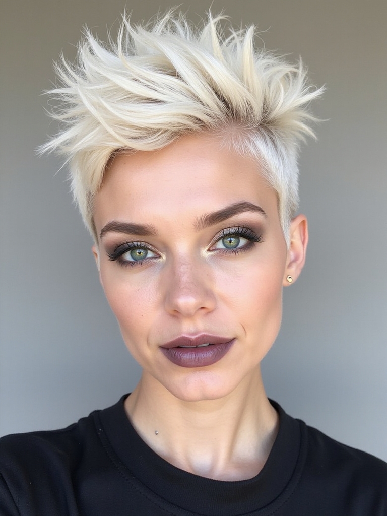 spiky haircuts for face shapes