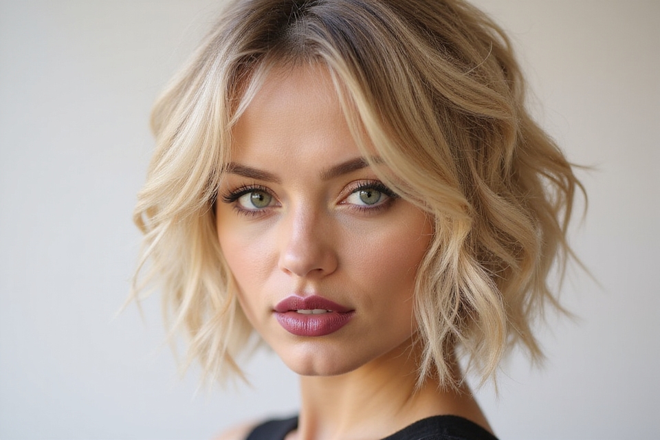 stacked haircut for volume