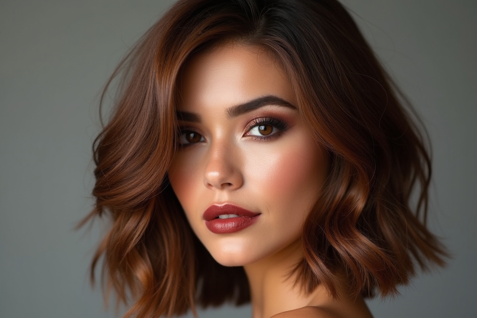 swinging medium length hairstyles