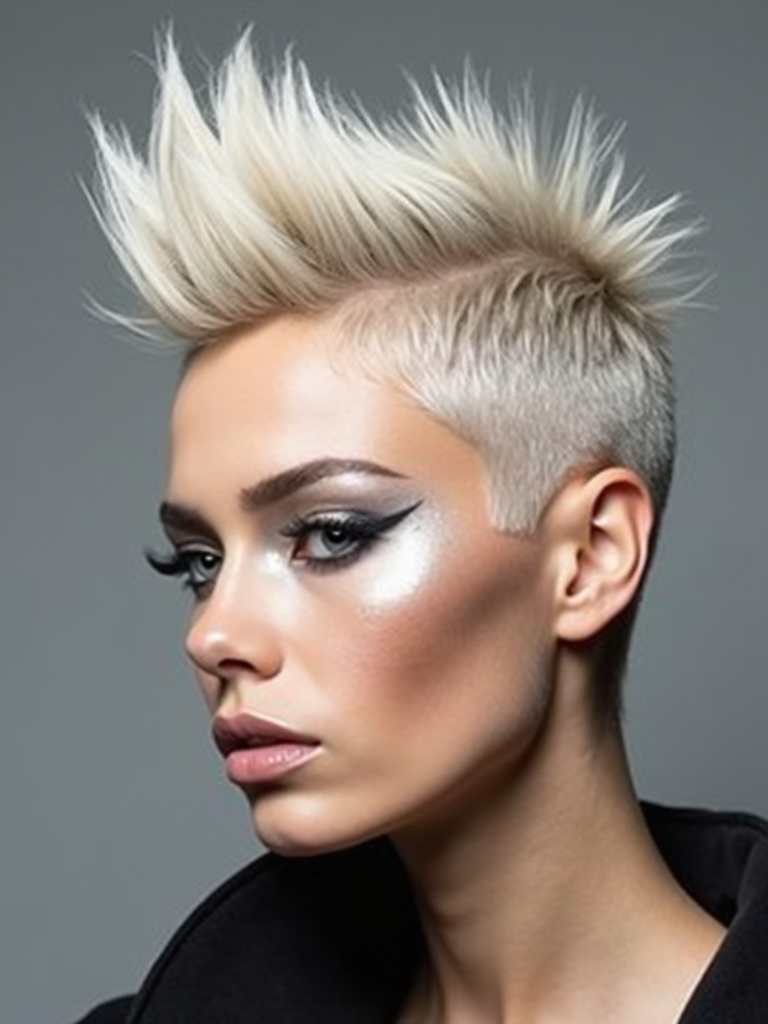trendy textured colorful haircuts