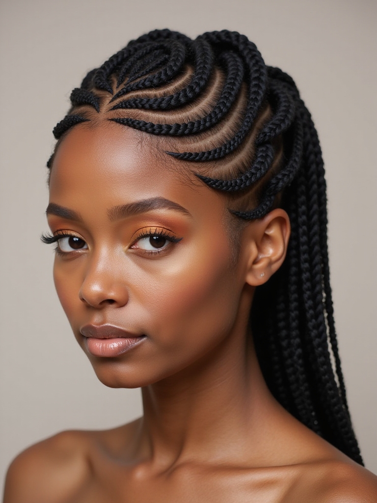 unique swirling braid designs