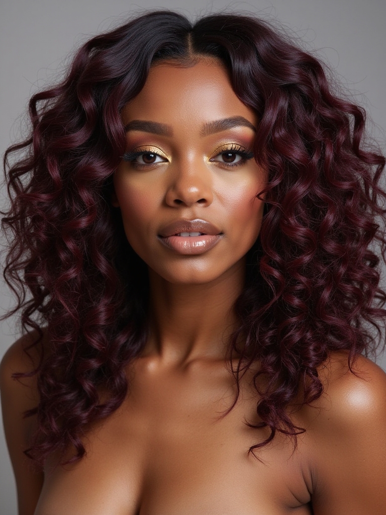voluminous curls with quick weaves