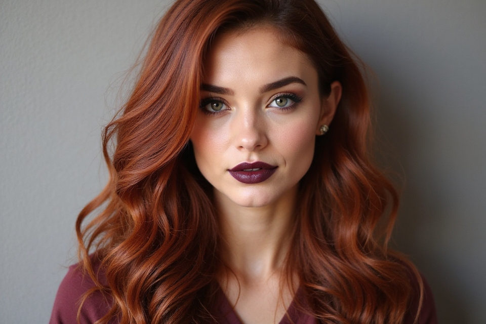 auburn shades blend beautifully