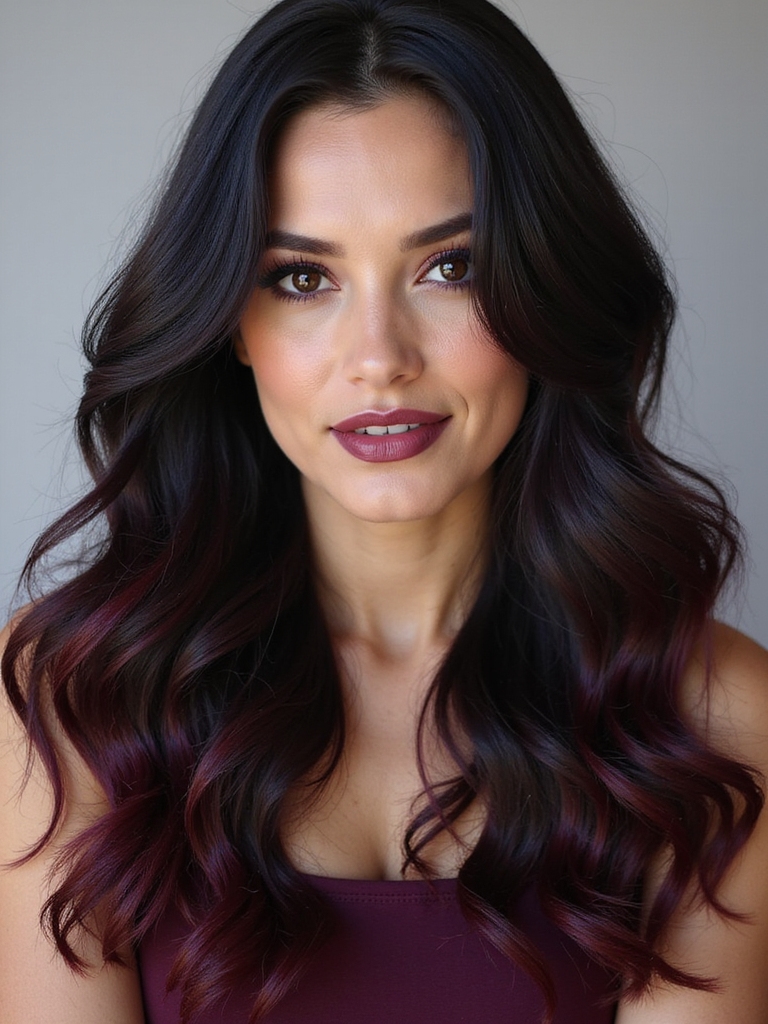 bold black cherry accents