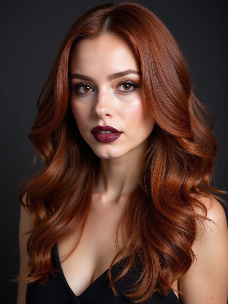 bold cinnamon spice hair
